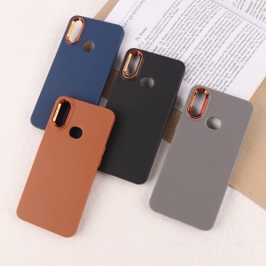 کاور مدل چرمی ژله ای دور محافظ متال محافظ انز دار مناسب برای گوشی سامسونگ Samsung Galaxy A10s