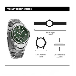 ساعت مچی عقربه‌ای مردانه کوارتز نیوی فورس مدل NF9215S S/GN/GN