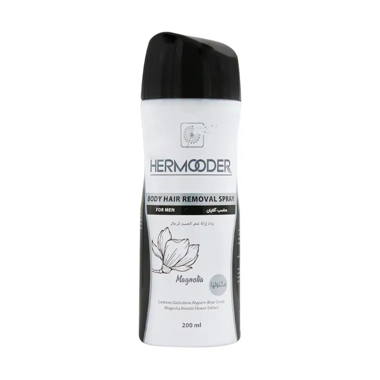 اسپری موبر بدن ویژه آقایان هرمودر حجم 200 میلی لیتر