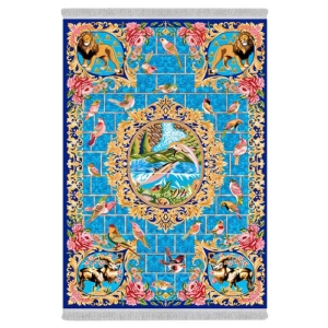 فرش پارچهای دفه مدل فرشینه هازان مخمل کد 070