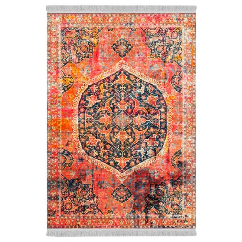 فرش پارچهای دفه مدل فرشینه طرح مدرن کد 519