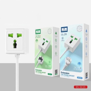  تبدیل برق جهانی با کابل دو متری 2500 وات ارلدام مدل ES-SC15 