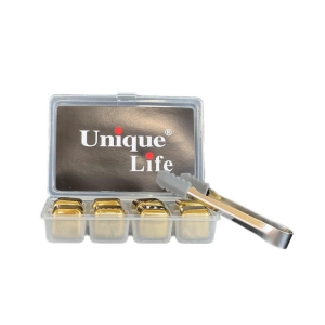 یخ فلزی طلایی 8 عددی مدل یونیک لایف