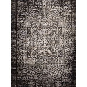 فرش ماشینی سیزان طرح 41947 نقره ای مدرن