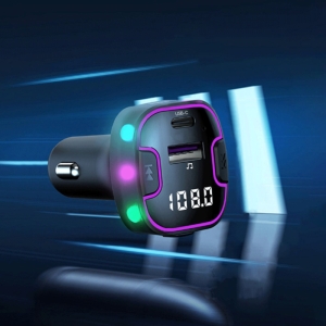  شارژر فندکی فست شارژ ماشین تایپ سی 3.1 آمپر و گیرنده بلوتوثی خودرو ارلدام مدل ET-M99 