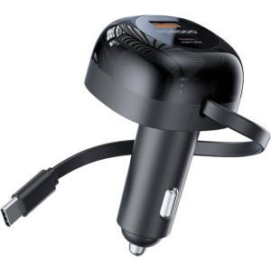  شارژر فندکی فست شارژ ماشین 47 وات Type-C و USB پورودو مدل PD-FWCH030-BK 