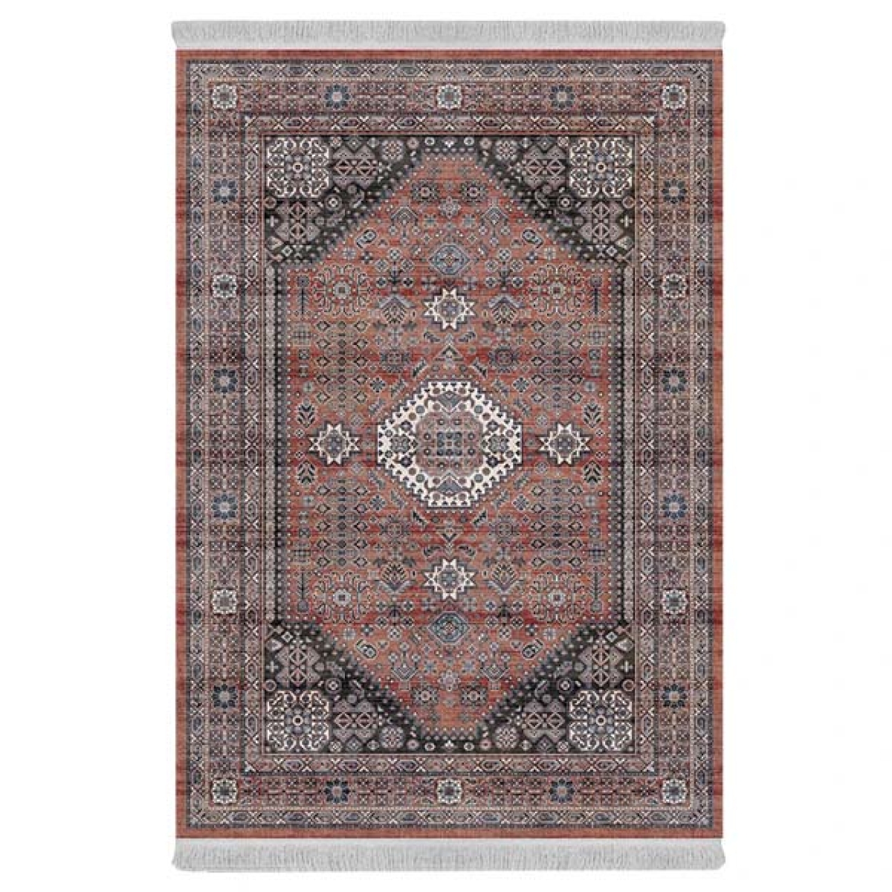 فرش پارچهای دفه مدل فرشینه طرح مدرن کد 541