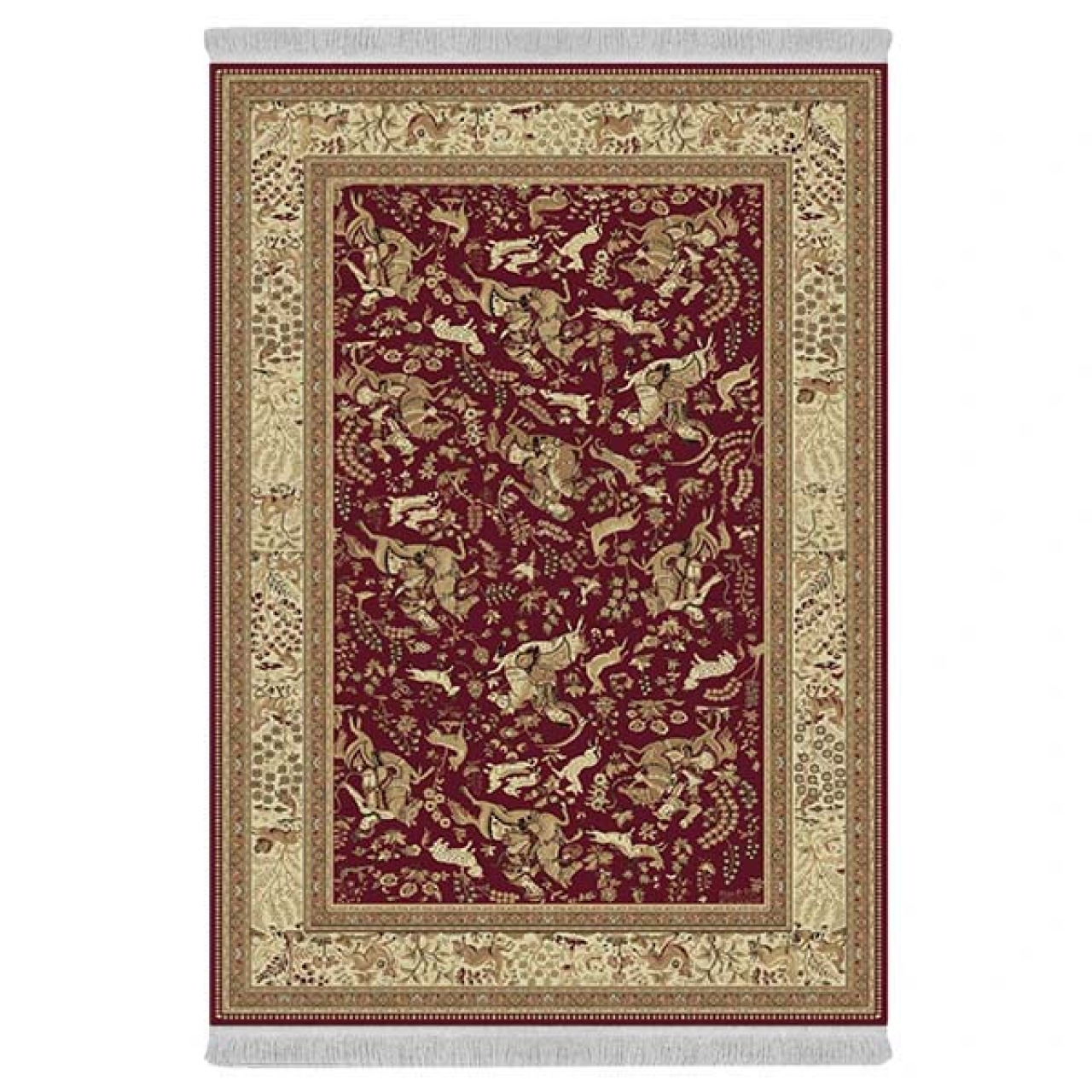 فرش پارچهای دفه مدل فرشینه هازان مخمل کد 052