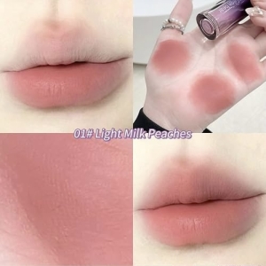 رژ لب مایع پوکه بنفش gege bear مدل مات و‌ مخملی شماره ۱