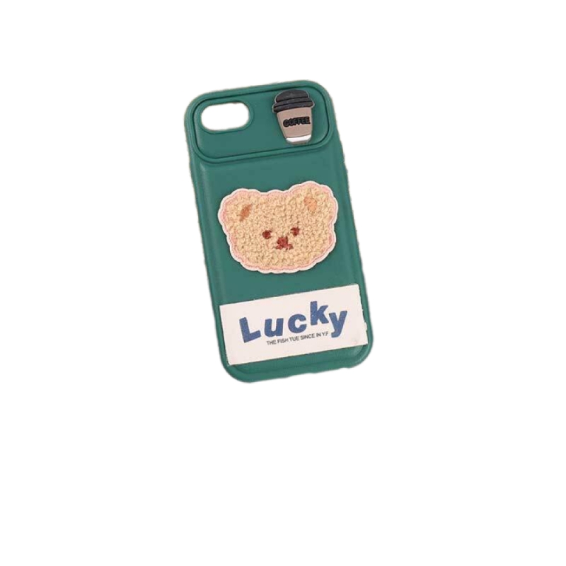 کاور ژله ای Lucky عروسکی محافظ لنزدار مناسب برای گوشی موبایل آیفون 8/iPhone 6/7 