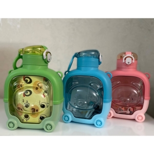 قمقمه کودک مدل استیکر دار طرح خرس گنجایش 1 لیتر