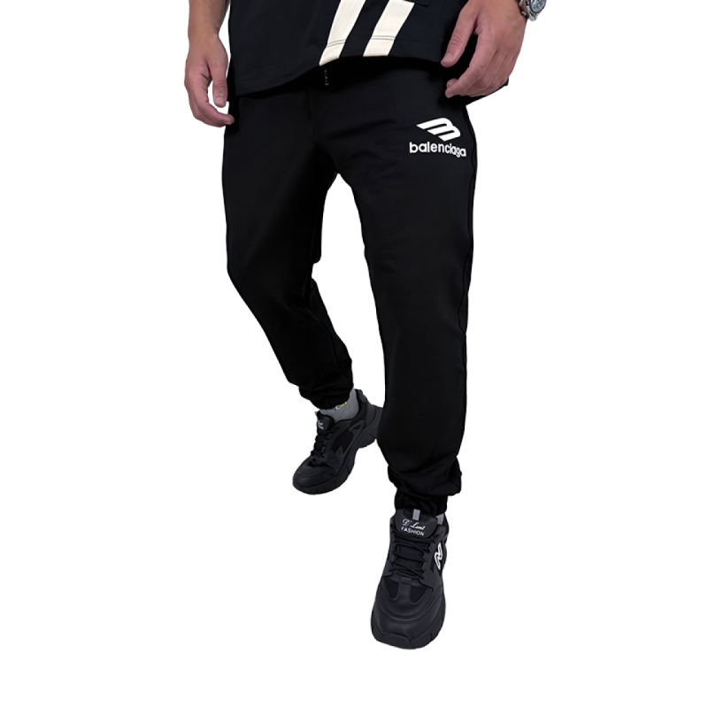 شلوار اسلش جاگر مردانه مشکی طرح بالنسیاگا