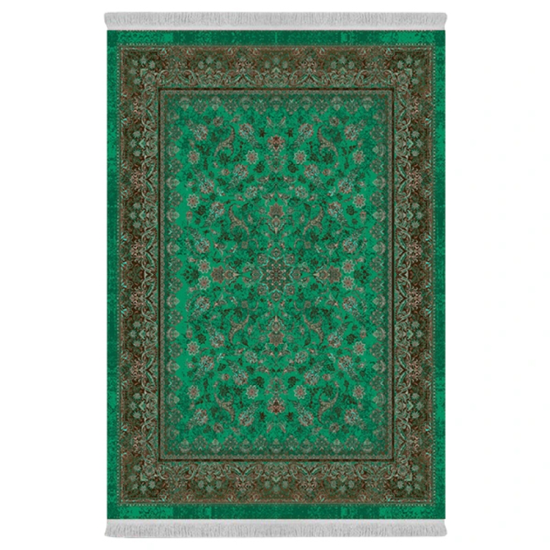 فرش پارچهای دفه مدل فرشینه طرح مدرن کد 1019