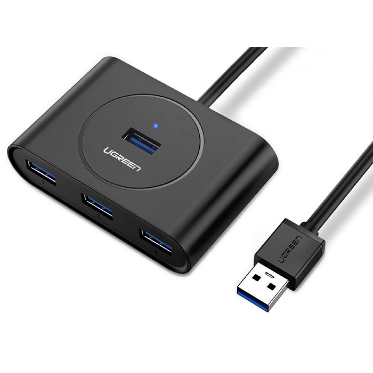  پاورهاب یو اس بی 4 پورت یک متر یوگرین مدل Ugreen CR113 20291 USB 3.0 HUB 4 port 