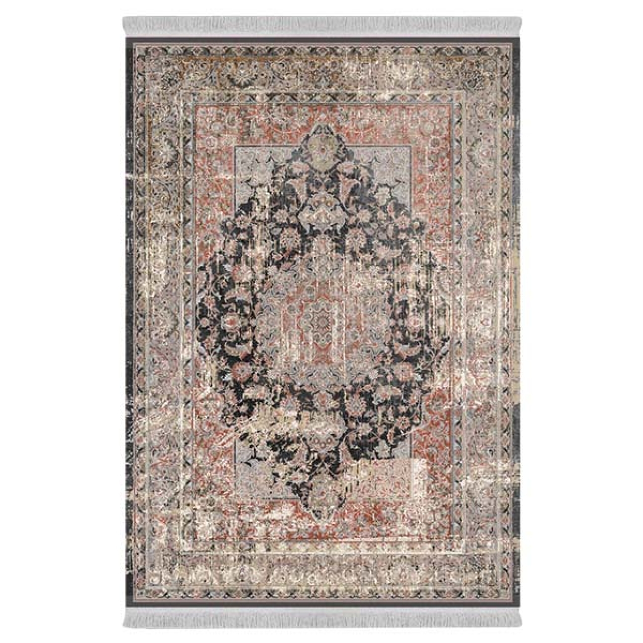 فرش پارچهای دفه مدل فرشینه طرح مدرن کد 275