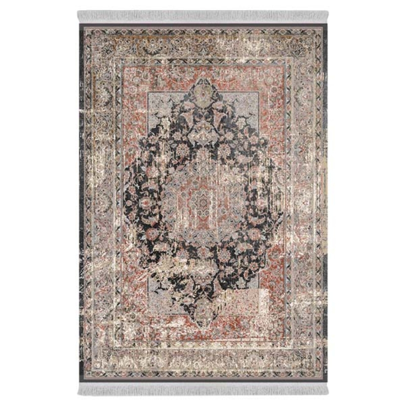 فرش پارچهای دفه مدل فرشینه طرح مدرن کد 275