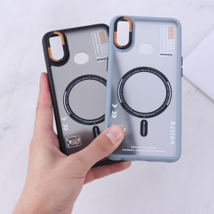 کاور مدل پشت مات طرح مگ سیف دور محافظ متال مناسب برای گوشی موبایل سامسونگ Samsung Galaxy A10s