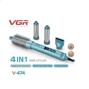 سشوار حرفه ای 4 در 1 وی جی آر مدل V-474 اصلی