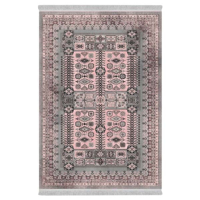 فرش پارچهای دفه مدل فرشینه طرح مدرن کد 355