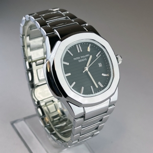 ساعت مچی عقربه‌ای مردانه کوارتز مدل ناتیلوس صفحه مشکی