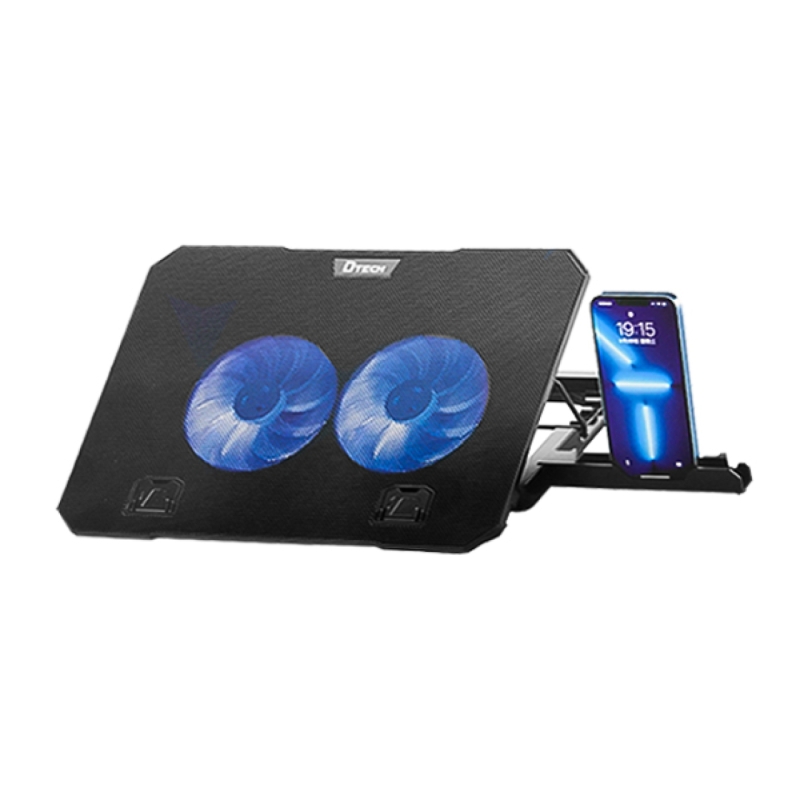 پایه خنک کننده لپتاپ دو فن دیتک مدل DTECH CP-777