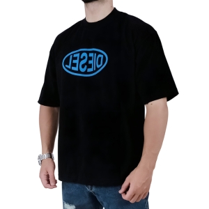 تیشرت آستین کوتاه مردانه مشکی ماکان طرح دیزل