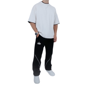 شلوار اسلش مردانه بگ مشکی طرح ALO