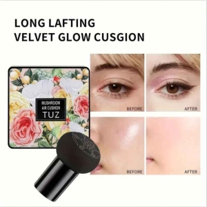 کوشن توز مدل گل به همراه پد قارچی وزن 15 گرم شماره 01 رنگ بژ روشن