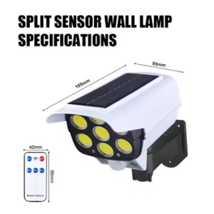 چراغ دیواری انرژی خورشیدی سنسوردار طرح دوربین مدل 2188T