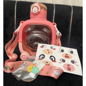 قمقمه کودک مدل استیکر دار طرح خرس گنجایش 1 لیتر