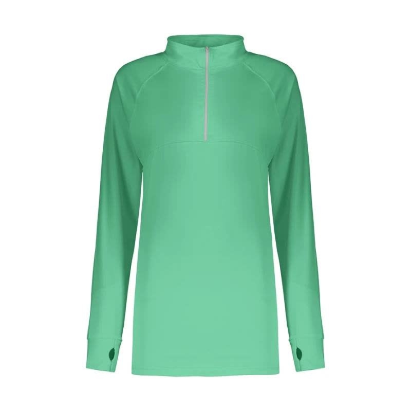 تی شرت آستین بلند ورزشی زنانه پانیل مدل 416 پسته ای