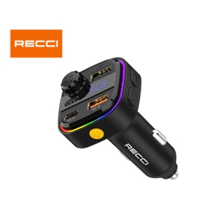  شارژر فندکی تایپ سی و یو اس بی 30 وات و گیرنده بلوتوثی رسی مدل RQ08 