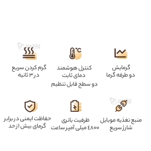 گرمکن دست و پاوربانک موبایل با طرح فانتزی موز مدل H-W-03