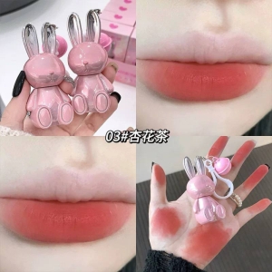 رژ مایع خرگوشی gege bear مدل جاسوییچی زنگوله دار شماره ۳