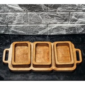 اردو خوری سه تایی مدل مستطیلی کد003