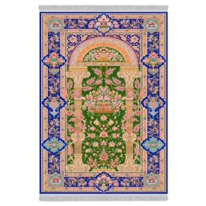 فرش پارچه‌ای دفه مدل فرشینه هازان مخمل کد 090