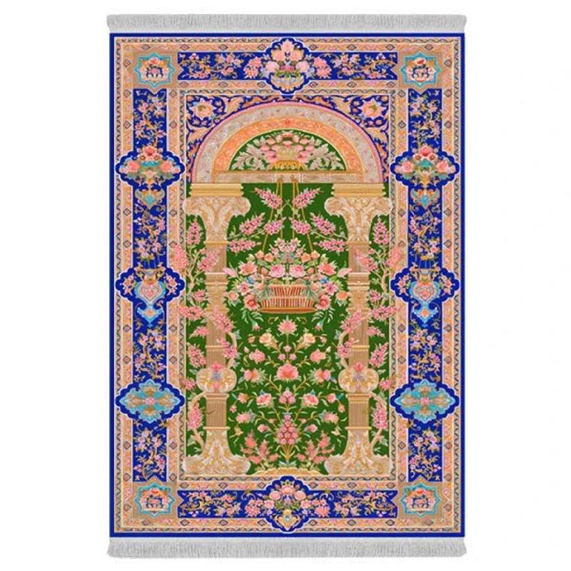 فرش پارچه‌ای دفه مدل فرشینه هازان مخمل کد 090