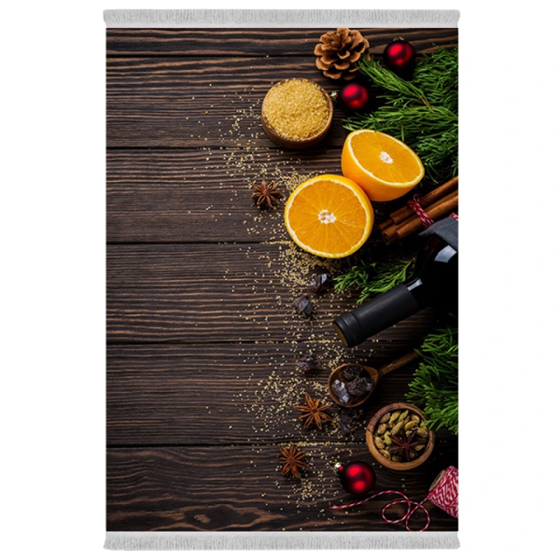 فرش پارچهای دفه مدل فرشینه طرح آشپزخانه کد 1145