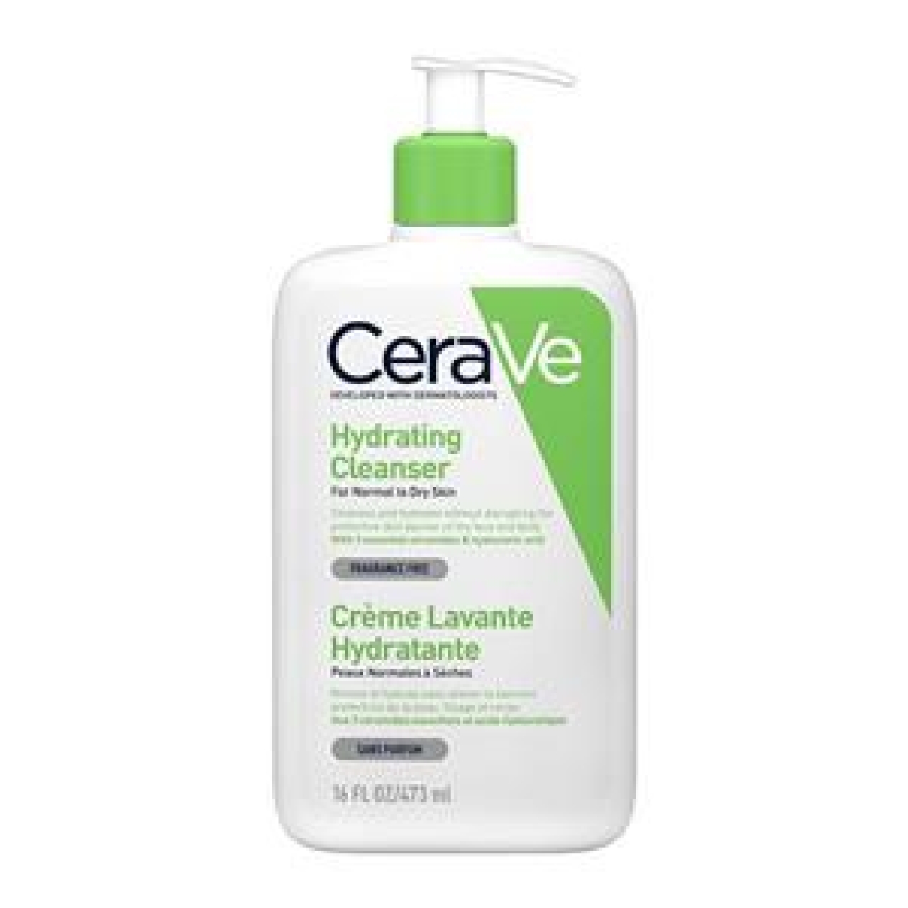 فیس واس سراوی مدل Hydrating cleanser مناسب پوست نرمال تا خشک حجم 236 میل