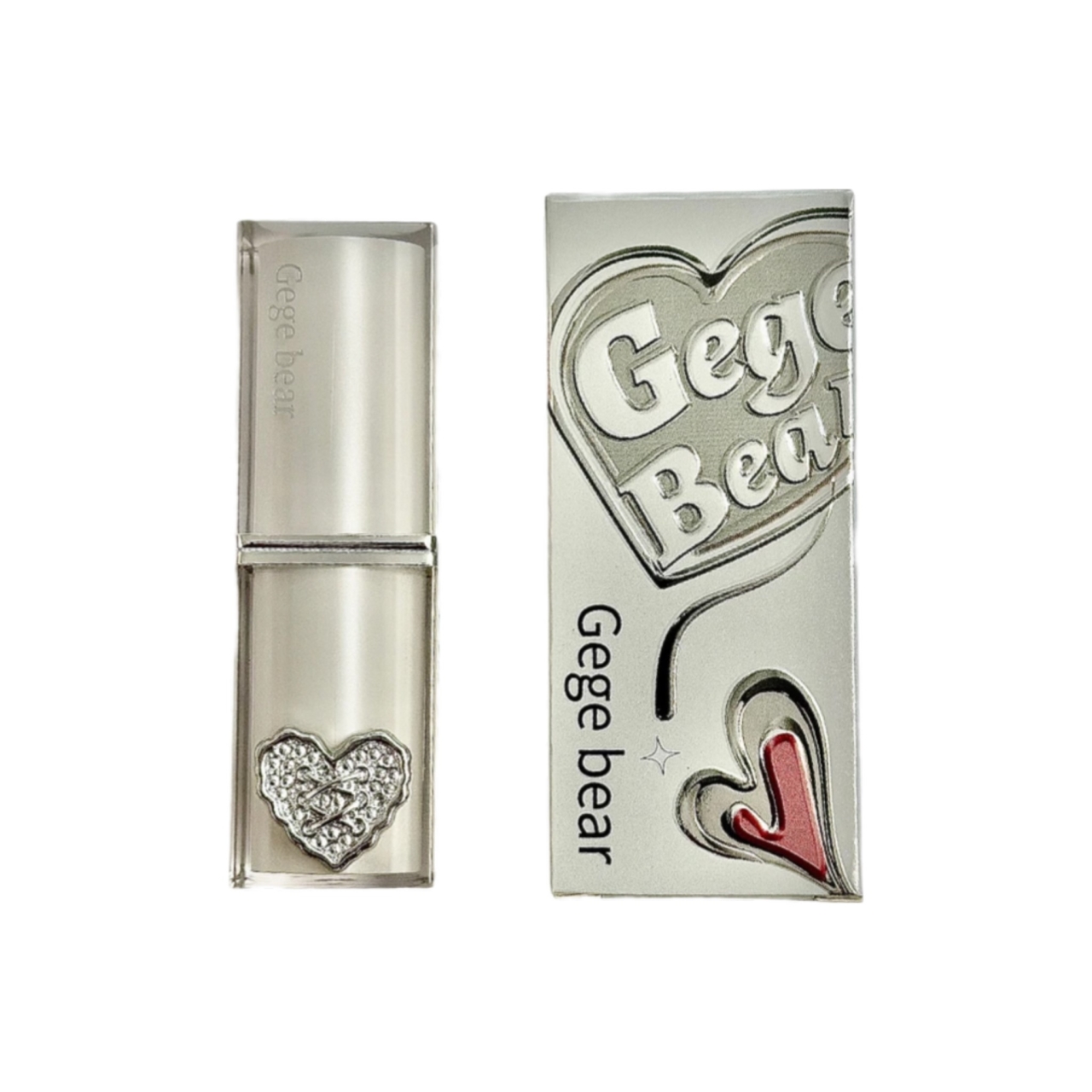 رژ لب جامد کریستالی gege bear مدل قلبی شماره ۳