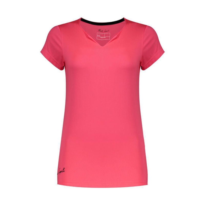 تیشرت ورزشی زنانه پانیل مدل 169 صورتی