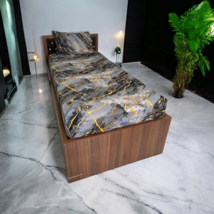 نیم ست ملحفه کشدار و روبالشی تکنفره 2 تکه Cheshik مدل سهند سایز 90*200 سانتی متر