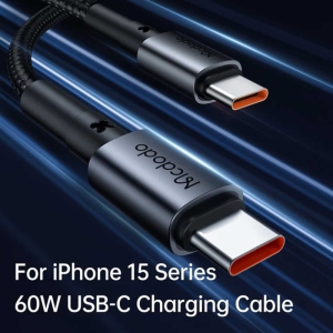 شارژر فندکی فست شارژ ماشین تایپ سی 30 وات با کابل دو سر تایپسی 1.2 متری مک دودو مدل CC-7493