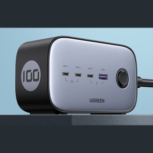  چندراهی برق جهانی دو سوکت 3680 وات، 3 تایپ سی و 1 یو‌اس‌بی یوگرین مدل CD270 60167 