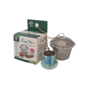 صافی دمنوش زنجیری استیل طرح فنجان مدل1081