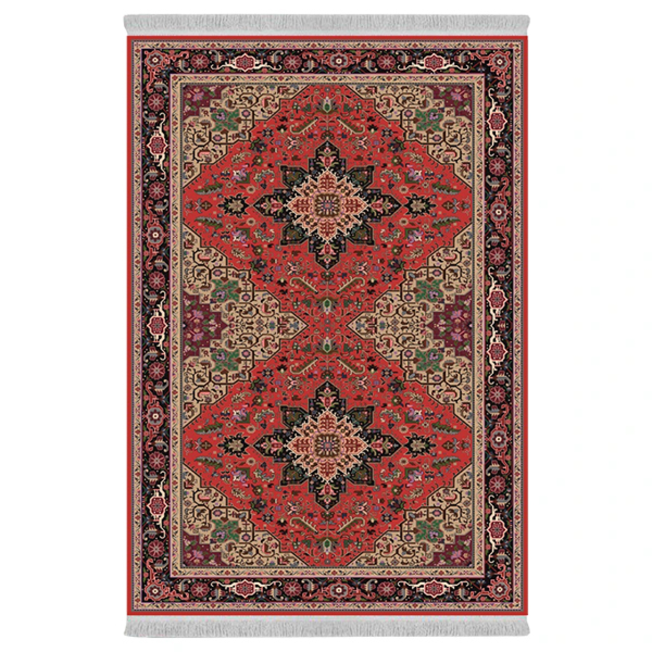 فرش پارچهای دفه مدل فرشینه طرح مدرن کد 857