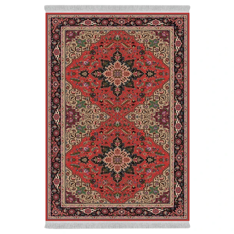 فرش پارچهای دفه مدل فرشینه طرح مدرن کد 857