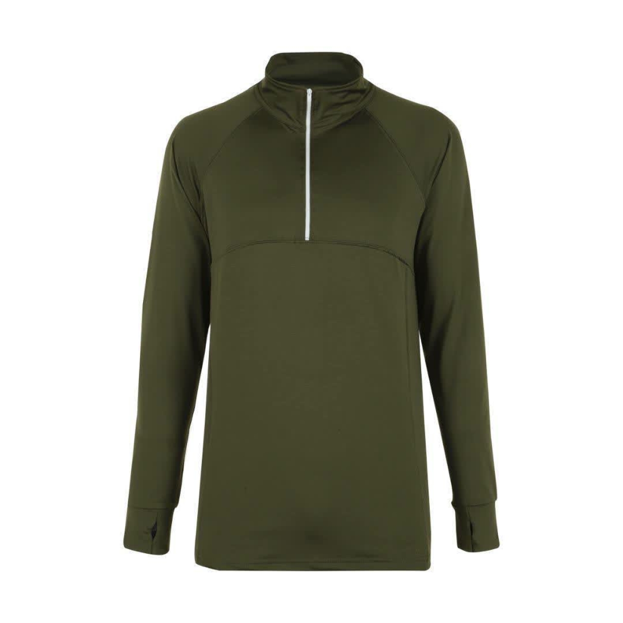 تی شرت آستین بلند ورزشی زنانه پانیل مدل 416 سبز ارتشی