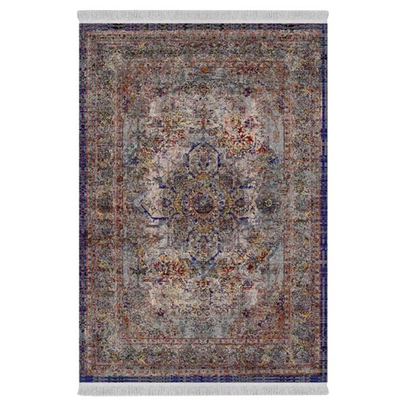 فرش پارچهای دفه مدل فرشینه طرح مدرن کد 1006