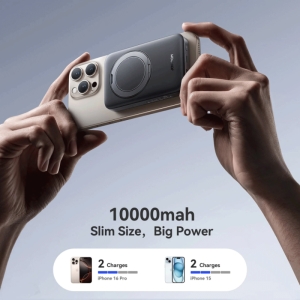  پاوربانک وایرلس 15 وات، تایپ سی 20 وات و یو اس بی 22.5 وات 10000 جویروم مدل JR-PBM12 